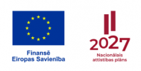 Logo - ES fondu pasākumus saskaņā ar nacionālo attīstības plānu finansē Eiropas Savienība