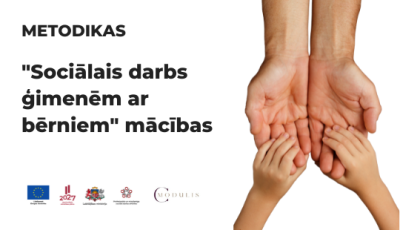 metodikas afiša mācībām - sociālais darbs ar ģimenēm ar bērniem