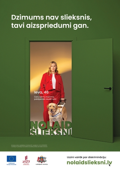 Kampaņas "Nolaid slieksni".  Es te esmu. Ieva Sproģe-Grigorjeva