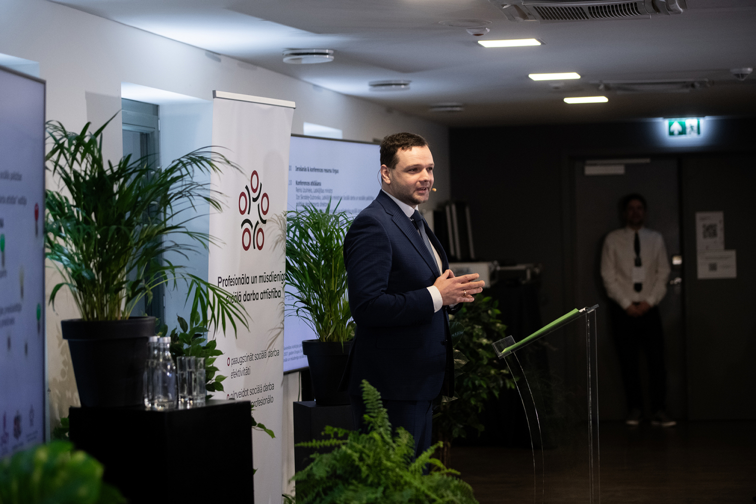 Sociālā darba konference 2025 foto, labklājības minists Reinis Uzulnieks