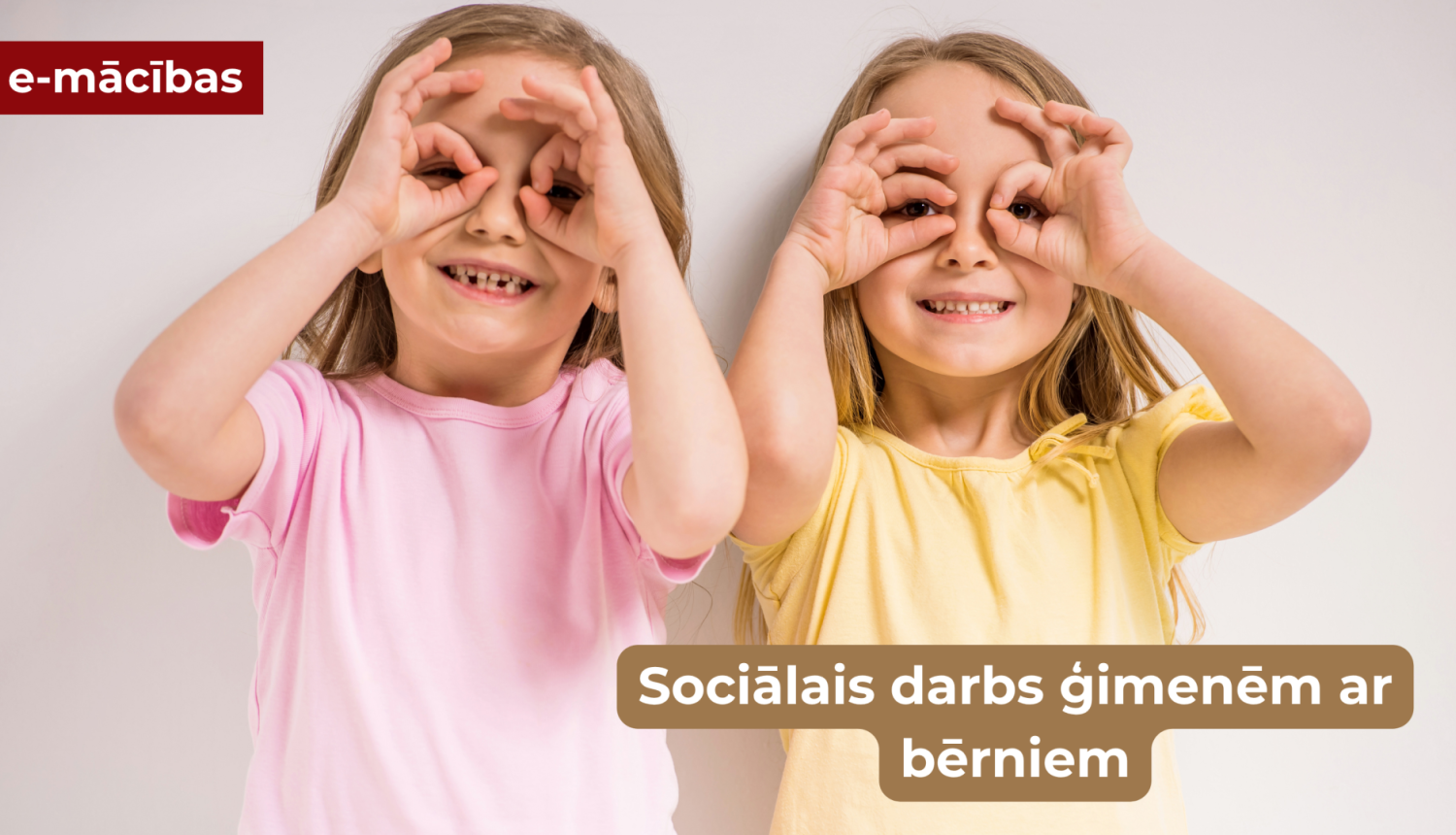Programmas plakāts - divi bērni