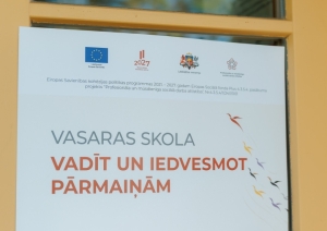 Vasaras skola “Vadīt un iedvesmot pārmaiņām” (2026.gada 25.-27.augusts)