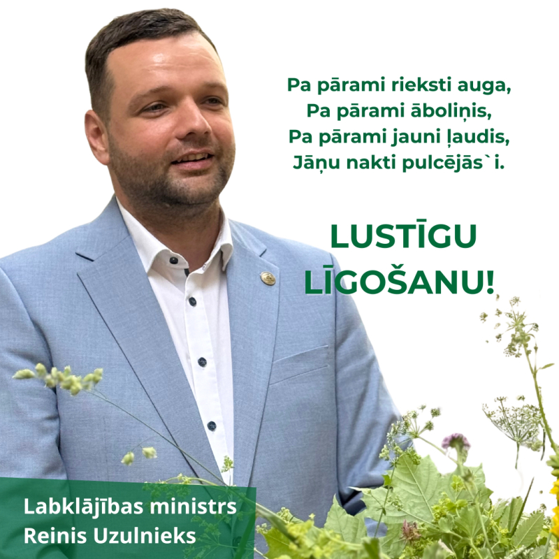 LM ministra R.Uzulnieka sveiciens Līgo svētkos