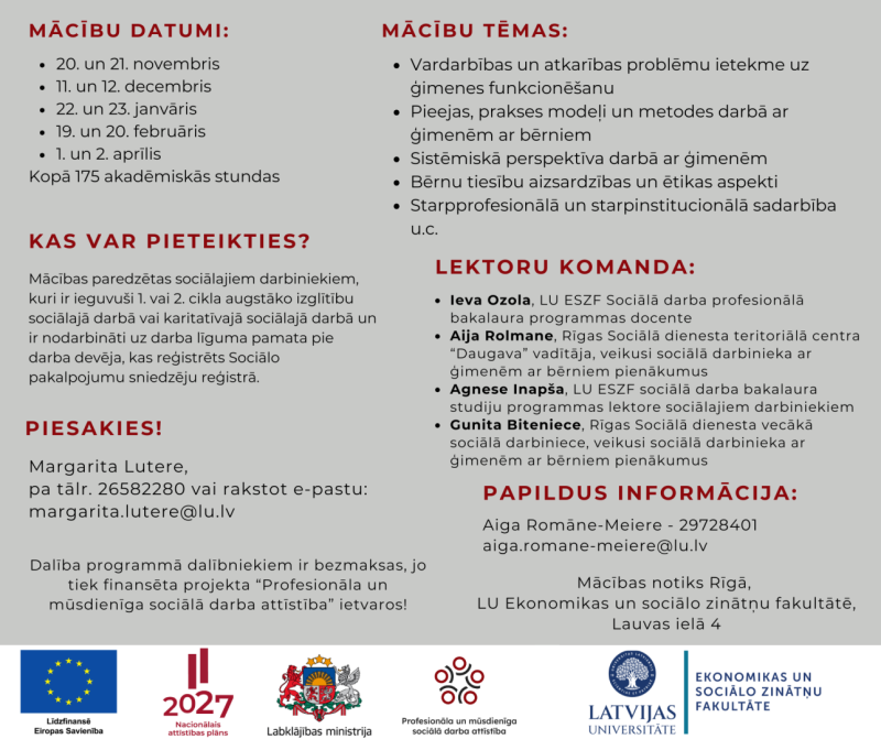 📣 Aicinām dalīties pieredzē tos, kuri ir cietuši no vardarbības darba vidē!  Labklājības ministrijas pasūtītā pētījuma ietvaros SIA “AC Konsultācijas” šobrīd veic izpēti par vardarbības izplatību darba vidē Latvijā. Ar šo ziņu uzrunājam tos cilvēkus, kuri ir piedzīvojuši vardarbību darba vidē - neatkarīgi no tā, vai tā bijusi no kolēģiem, vadības, klientiem, pacientiem, skolēniem, vecākiem vai citām personām. 🎯 Interviju mērķis – apzināt vardarbības formas, cēloņus un sekas, lai veidotu drošāku darba vidi