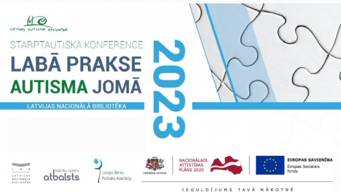 uzraksts uz attēla - labā prakse autisma jomā 2023