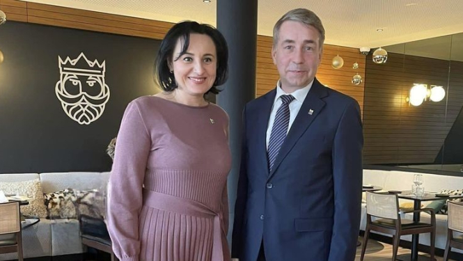 ministrs Uldis Augulis un Ukrainas sociālās politikas ministre Oksana Žolnoviča