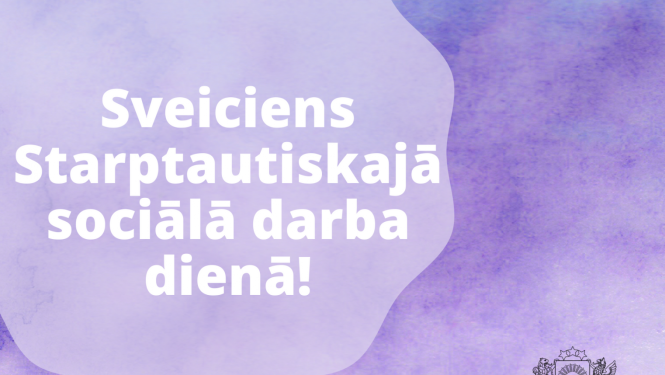 sociāla darba diena ar ģerboni