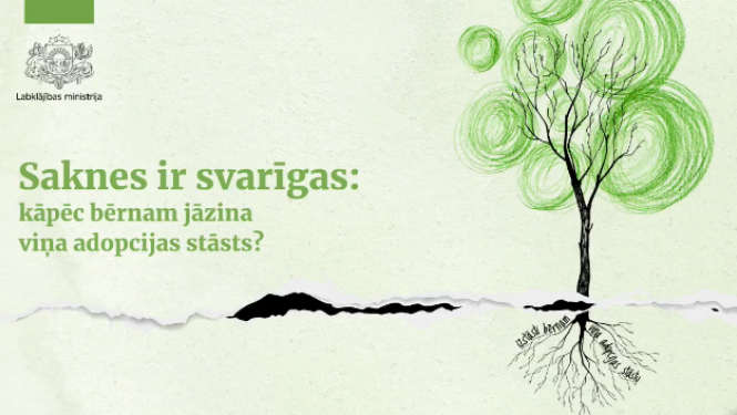 saknes ir svarīgas kampaņas buklēts ar koku un LM ģērboni