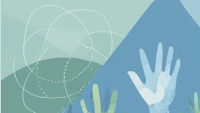 vardarbibas plāna attēls. rokas sniedzas pēc palīdzības