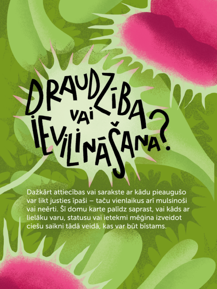 Paštests jauniešiem par ievilināšanas tēmu