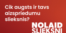 Kampaņas "Nolaid slieksni" baneris. Uz vizuāļa jautājums - cik augusts ir tavs aizspriedumu slieksnis?